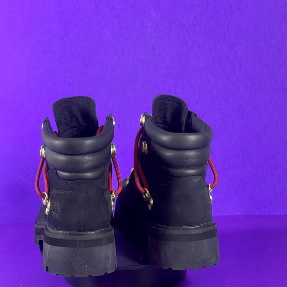 Timberland Women's LTD Heritage 6 Inch Black Nubuck Leather Boot Shoe Size 6-NEW - Picture 4 of 10